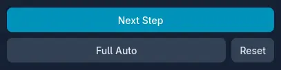 Simulator control buttons
